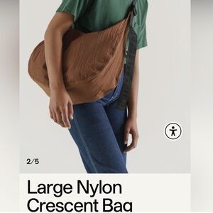 Large brown Baggu crossbody